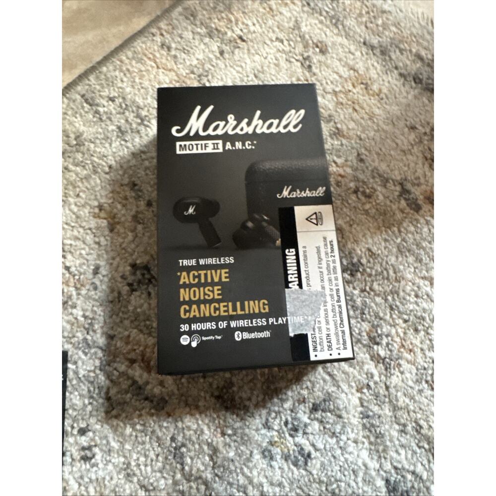 Marshall - Motif II A.N.C. Wireless Noise Cancelling Earbuds - Black -Read Ad